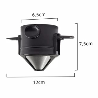 Coffee Filter Double-layer Mesh Paperless Portable Filter Drip Device Foldable keep the surface clean and dry