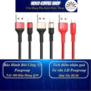 Cáp sạc đa năng 3 đầu chính hãng hoco x26 cổng aios+micro usb+type-c bảo hành 12 tháng hoco store