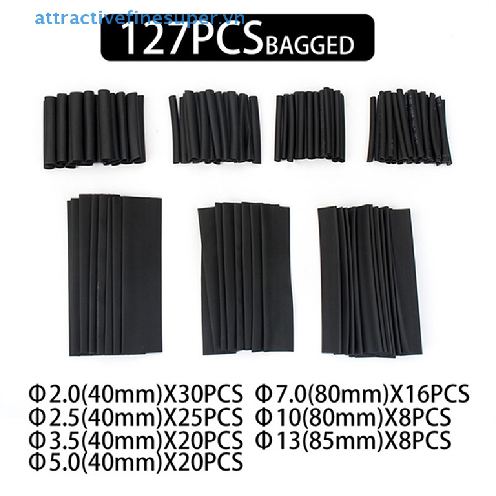 127 Ống Co Nhiệt 2: 1 Đa Năng Cho Xe Ô Tô