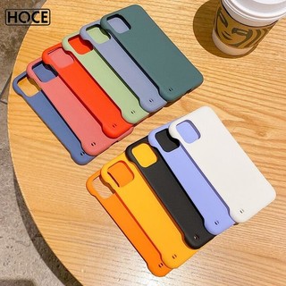 HOCE Thời Trang Siêu Mỏng Matte Kẹo Màu Không Khung Cho iPhone 17 16 15 14 13 12 11 Pro Max PC Cứng Matted Chống Sốc