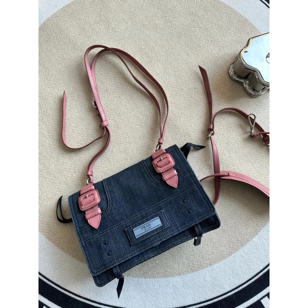 Túi Denim Đeo Chéo Phong Cách Retro Thời Trang Mới 2023 Dành Cho Nữ