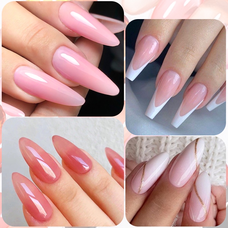 Gel sơn móng tay MTSSII MEET ACROSS UV màu nude hồng bán vĩnh viễn 7ml