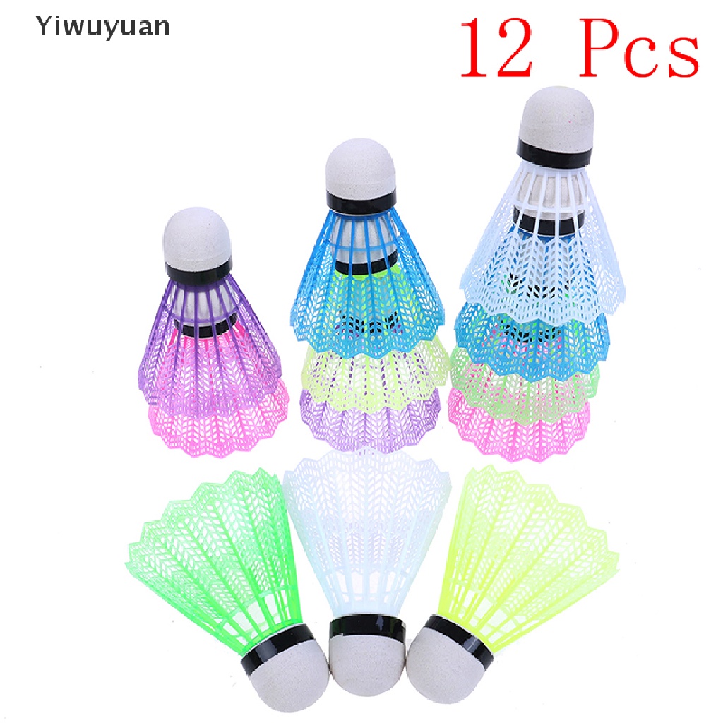 Bộ 12 Quả Cầu Lông Nhựa Nhiều Màu