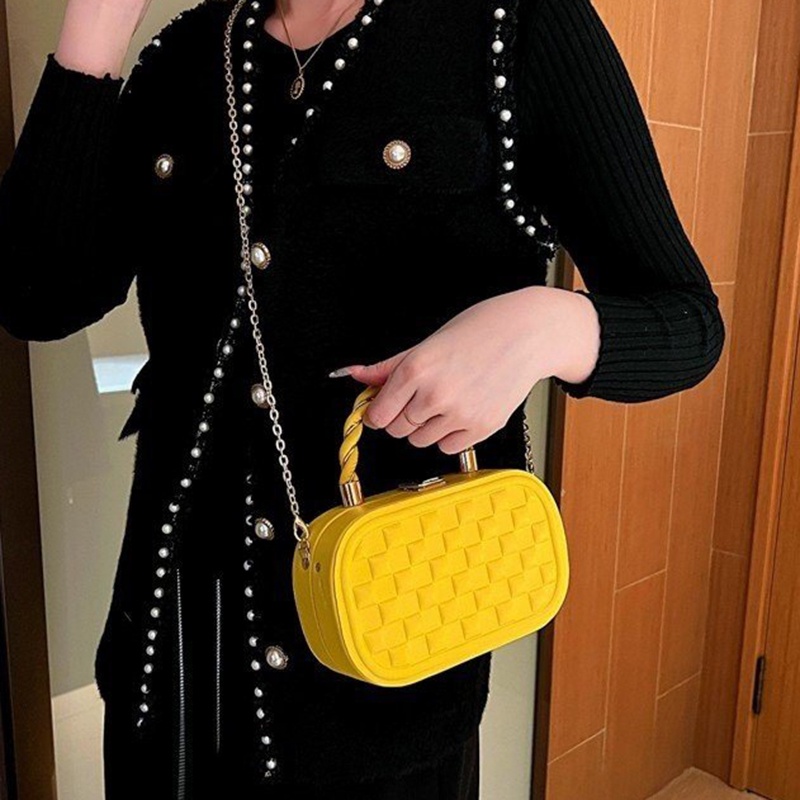 Túi Đeo Chéo Dây Xích Hình Hộp Thời Trang Mùa Hè Cho Nữ