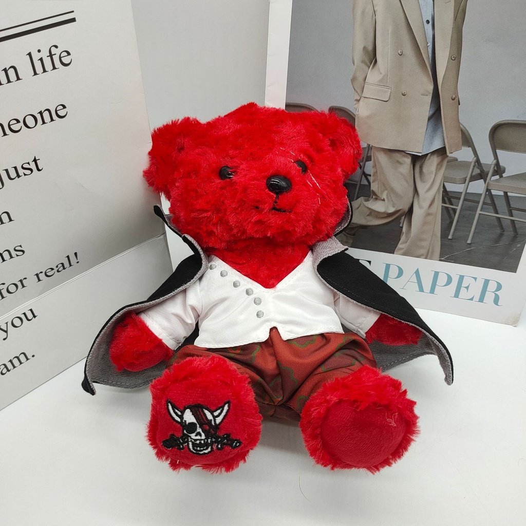 HYC Humey Đồ chơi nhồi bông Hình Chú Gấu Đỏ Trong Phim one piece