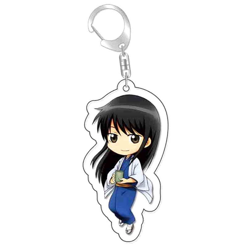 Móc Chìa Khóa Bằng Acrylic In Họa Tiết Hoạt Hình Gintama Dễ Thương
