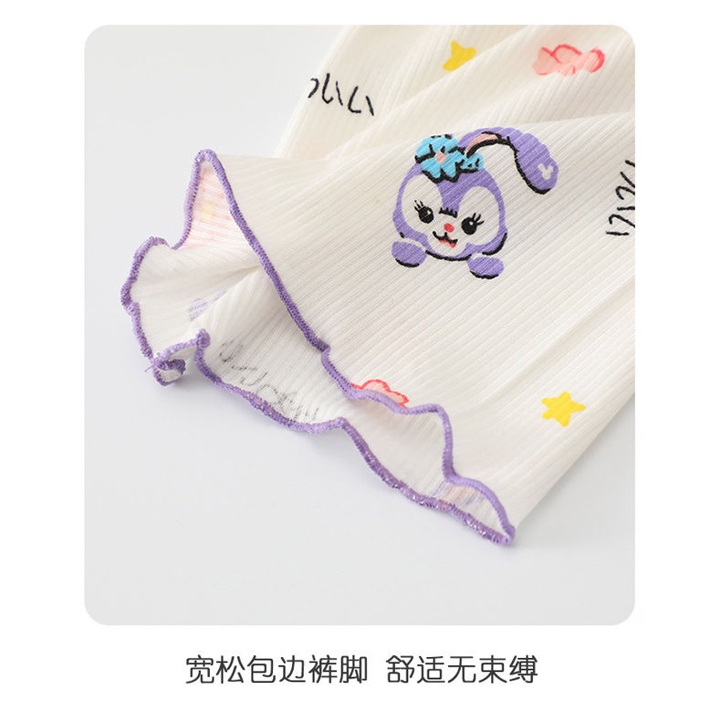 Bộ Đồ Ngủ Ngắn Tay Bằng Lụa Mát Thời Trang Mùa Hè Dành Cho Bé Gái 90-160CM