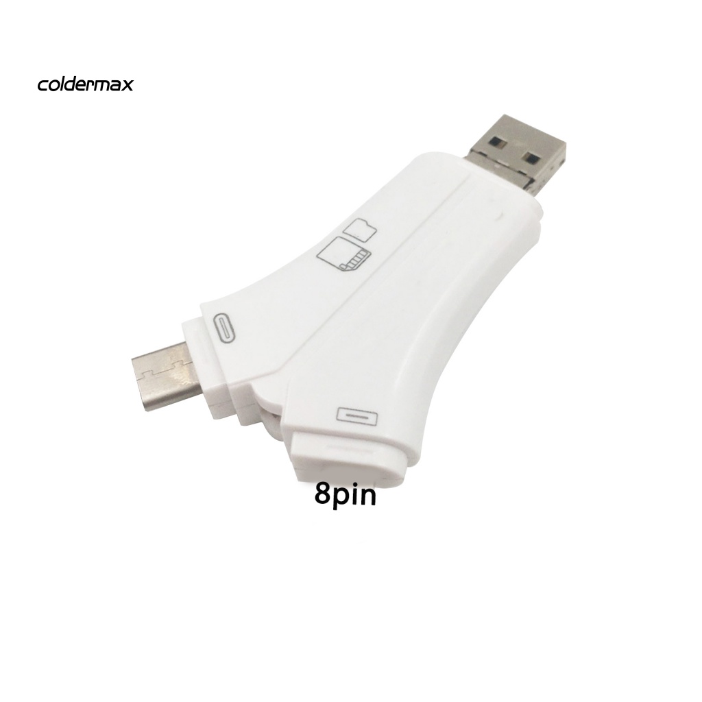 Đầu Đọc Thẻ Nhớ SD / TF Hỗ Trợ Type-C / 8-Pin / USB / Micro-USB OTG Tốc Độ Cao