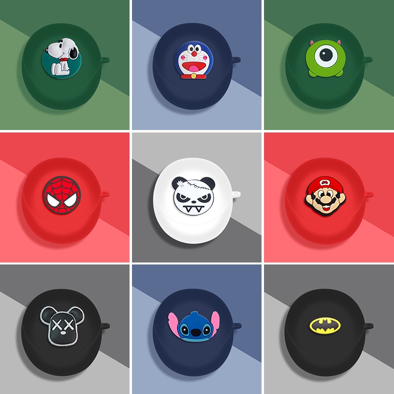 Vỏ Bảo Vệ Hộp Sạc Tai Nghe OPPO ENCO AIR 3 Bằng Silicon Mềm Họa Tiết Hoạt Hình Anime