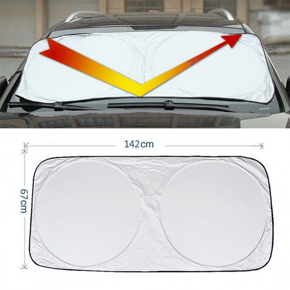 Car Windshield Cover UV Protection Dustproof Anti-frost Sunshade Folding