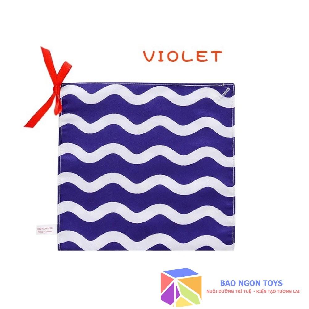 TRANH VẢI KIÊM QUÂY CŨI HỌA TIẾT TƯƠNG PHẢN GIÚP KÍCH THÍCH THỊ GIÁC CHO BÉ SƠ SINH ĐỒ CHƠI GIÁC QUAN BAO NGON TOYS DV82