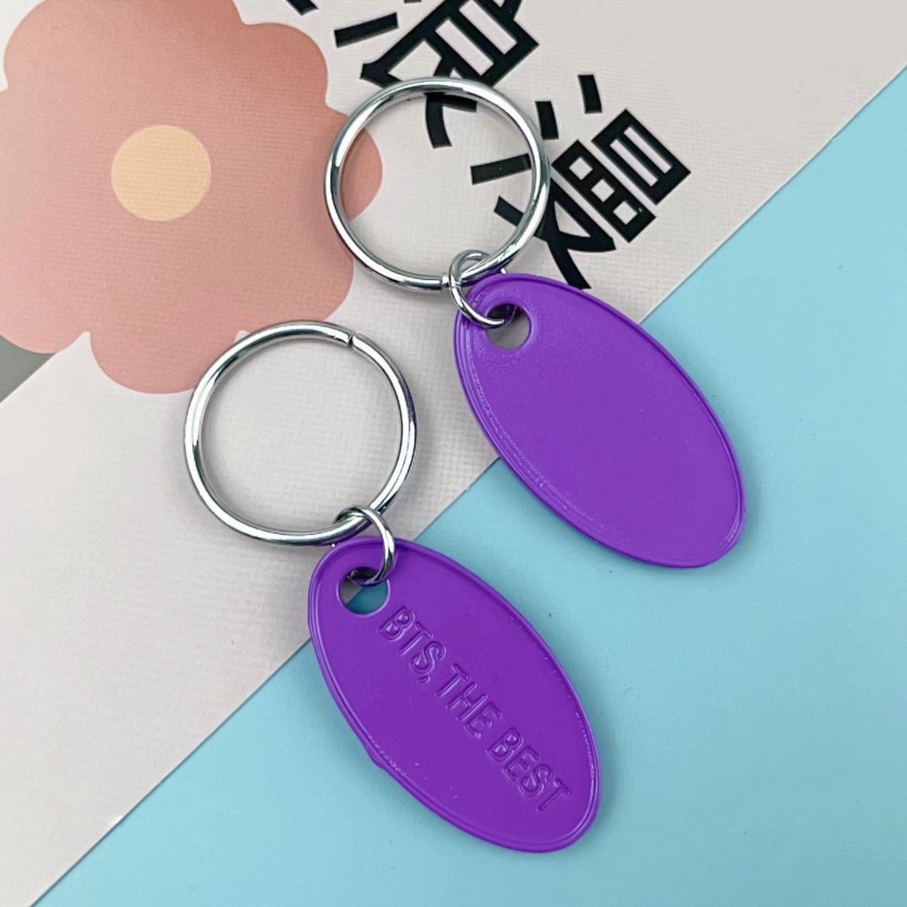 1 Móc Khóa Màu Tím Hình Kpop BTS
