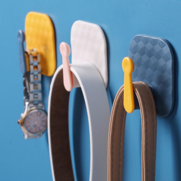 Móc Treo Đồ Dán Tường Không Để Lại Dấu Vết Màu Sắc Tương Phản Dành Cho Nhà Bếp Phòng Tắm