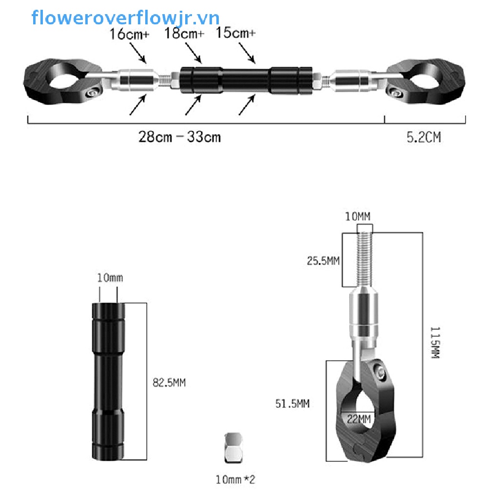 Fjr Thanh Cân Bằng CNC Gắn Tay Lái Xe Máy Thông Dụng Có Thể Điều Chỉnh Được