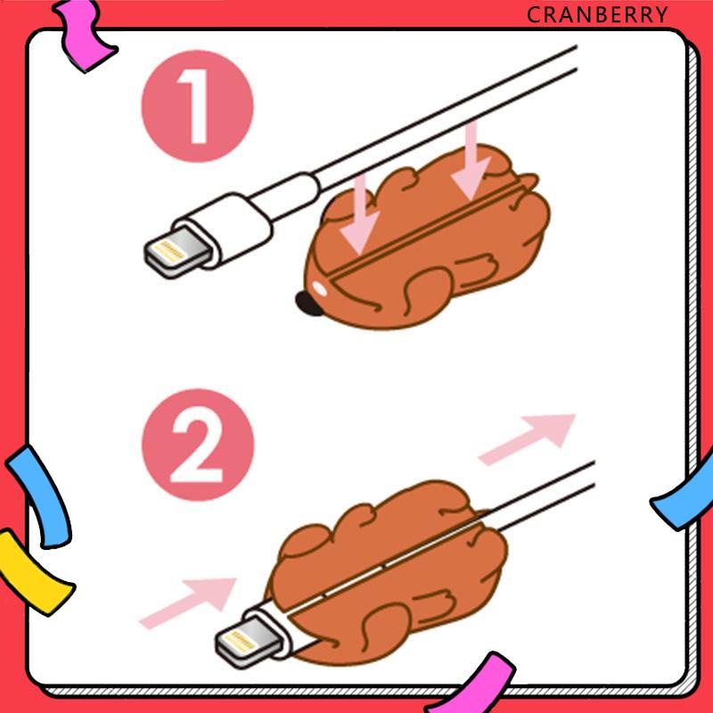 1 Phụ Kiện Bảo Vệ Dây Cáp Sạc Điện Thoại Hình Thú Dễ Thương-CY