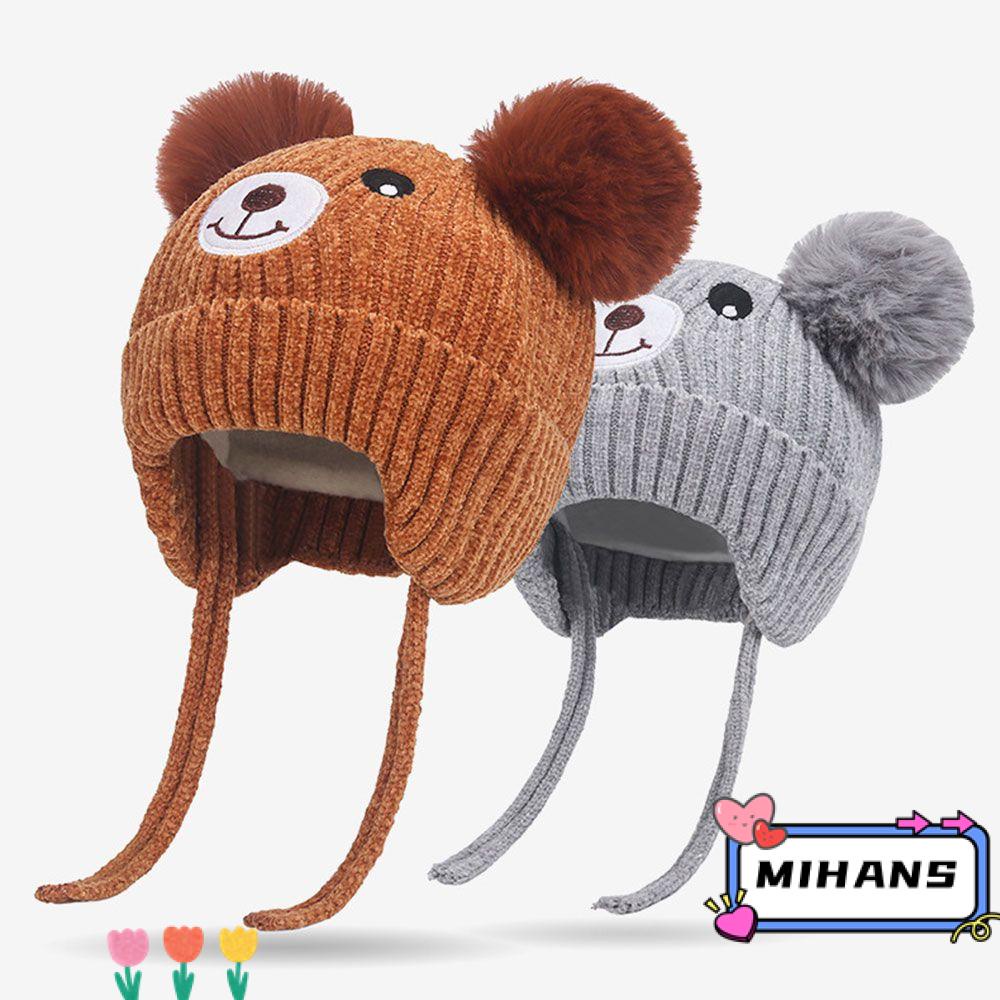 Mũ Lưỡi Trai Có Vành Che Tai Lót Lông Cừu Dễ Thương Thời Trang Mùa Đông Cho Bé