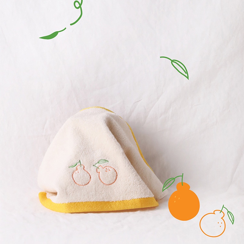 TEDDYBEAR🐻FREE Thêu Tên🤎 Khăn Mặt Thêu Hoạ Tiết Dễ Thương 40x25cm100% Cotton Cho Bé Đi Học Chống Lạc Mất