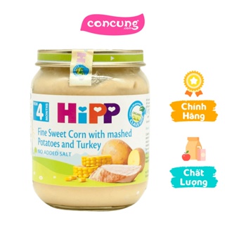 Dinh dưỡng đóng lọ HiPP Bio - Ngô bao tử, khoai tây, gà tây 125g