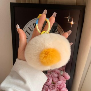 Móc Khóa Búp Bê Lông Thỏ Rex Mini Dễ Thương