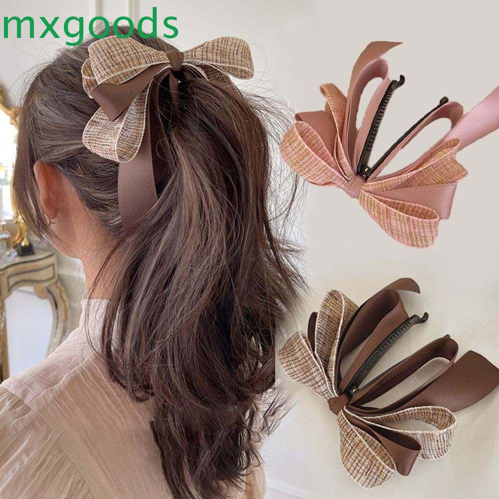 Kẹp Tóc Đuôi Ngựa Bằng Nhựa Hình Quả Chuối Phong Cách Retro Cho Nữ