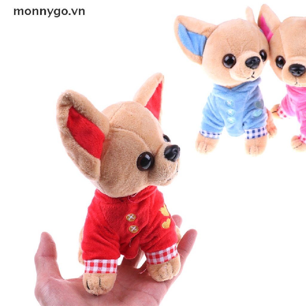 1 Chú Chó Chihuahua Nhồi Bông Mặc Áo Vest Nhỏ Xinh 17CM