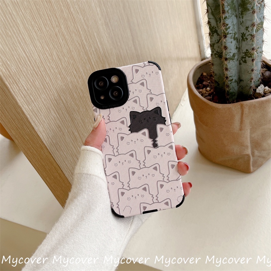 Ốp Điện Thoại Mềm Chống Sốc In Hình Mèo Cho iPhone 14 13 12 11 Pro Max SE2020 X Xr Xs Max 8 7 Plus