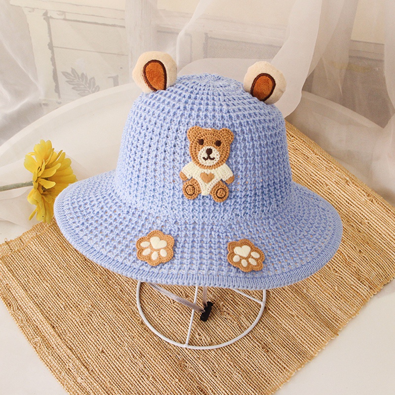 Khung Thành Cho Bé Chất Lượng Cao❤Mũ Tai Bèo Dệt Kim Chất Lượng Cao Cho Bé