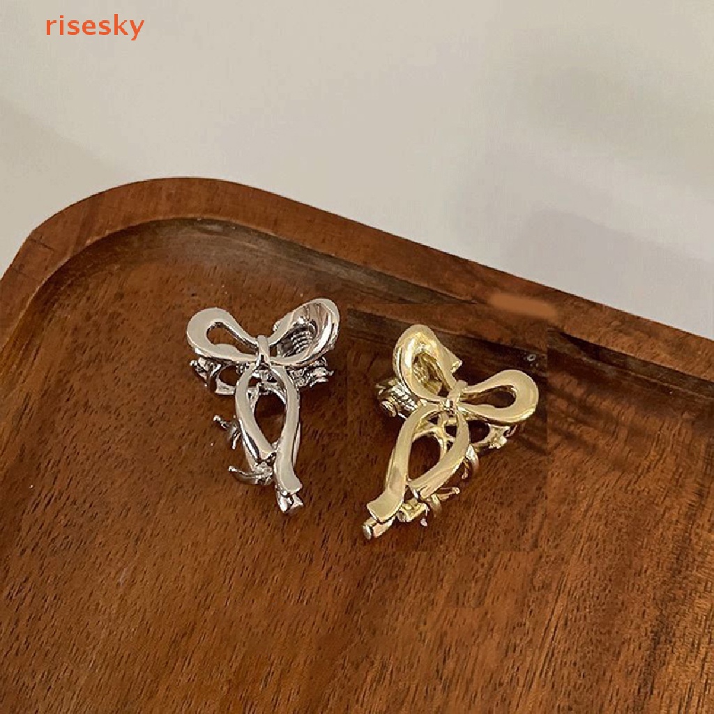 Set 2 Kẹp Tóc Càng Cua Bằng Kim Loại Đơn Giản Thời Trang Cho Nữ