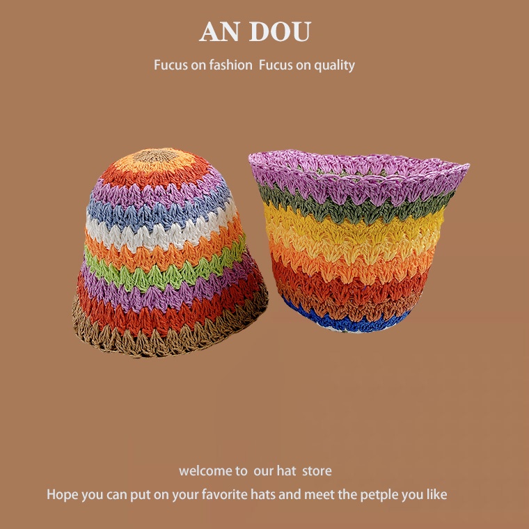 Nón Tai Bèo Đan Cói Thoáng Khí Thời Trang Mùa Hè Dành Cho Nữ