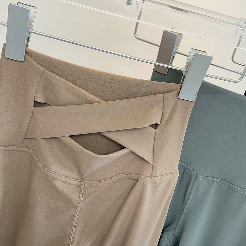 Quần Thể Thao Lưng Cao Ống Loe Thời Trang Tập Yoga