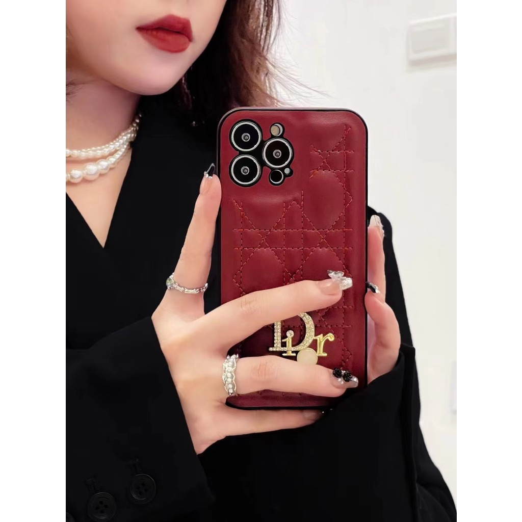 Ốp Điện Thoại Da Mềm Chống Rơi Cho iPhone14 14promax 14pro d1or iPhone13 13promax 13pro iPhone12 12pro iPhone11