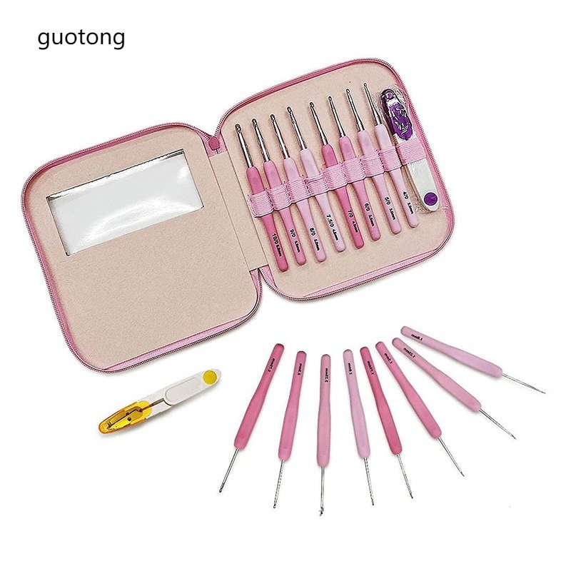 Bộ Kim Đan Len Kèm Hộp Đựng Tiện Dụng Cho Người Mới Bắt Đầu