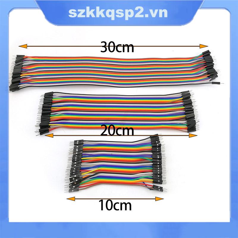 Dây Jumper 10cm 20cm 30cm 40pin Dupont Chuyển Đổi Đầu Đực Sang Đầu Cái VNK2