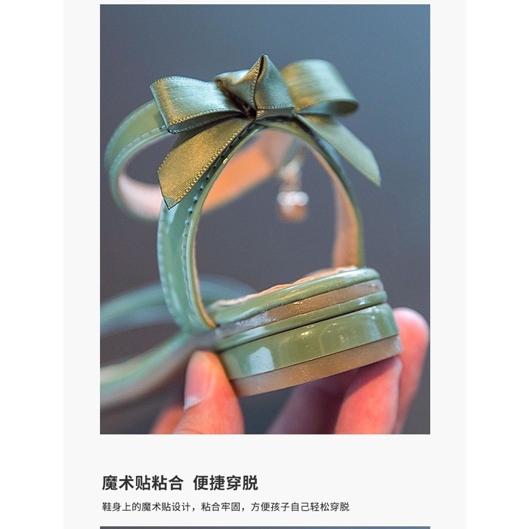 Xăng đan Công Chúa Bằng Da Đế Mềm Thời Trang Mùa Hè Hàn Quốc 2023 Dành Cho Bé Gái