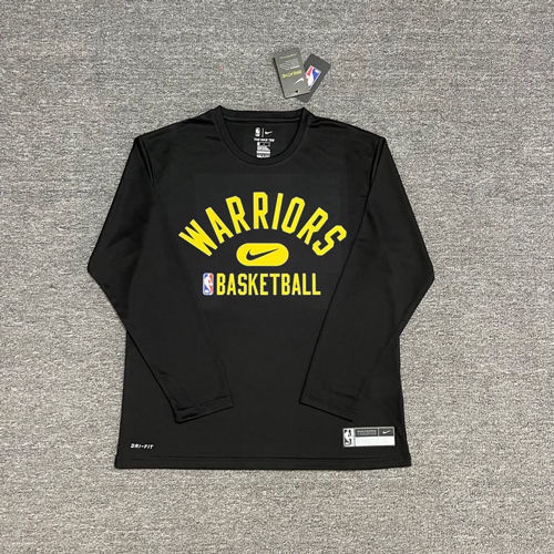 Áo Thun Bóng Rổ Lakers Warriors 2122 Tay Dài Chất Liệu Nhanh Khô