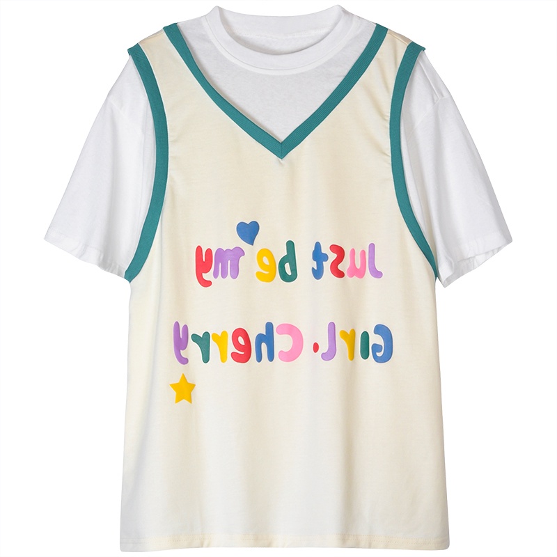 Áo Thun Tay Ngắn Cổ Thuyền Chất Liệu Cotton Thời Trang Mùa Hè Cho Nữ