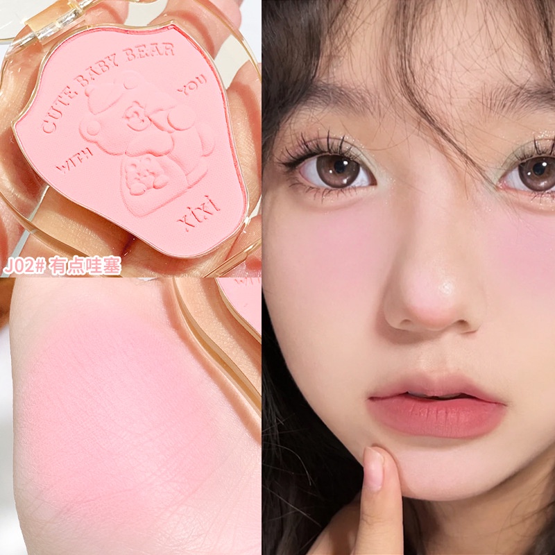 Xixi Phấn Má Hồng Dạng Cuộn Màu nude Tự Nhiên Làm Sáng Da