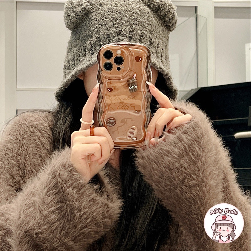 Ốp Điện Thoại TPU Mềm Trong Suốt Chống Va Đập Chống Bụi Hình Hạt Cà Phê 3D Cho IPhone 14 Pro Max 13 12 11 Pro Max