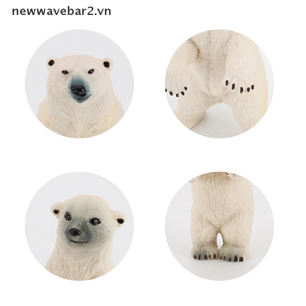 [Mới] Mô Hình Gấu Bắc Cực Đồ Chơi Cho Bé