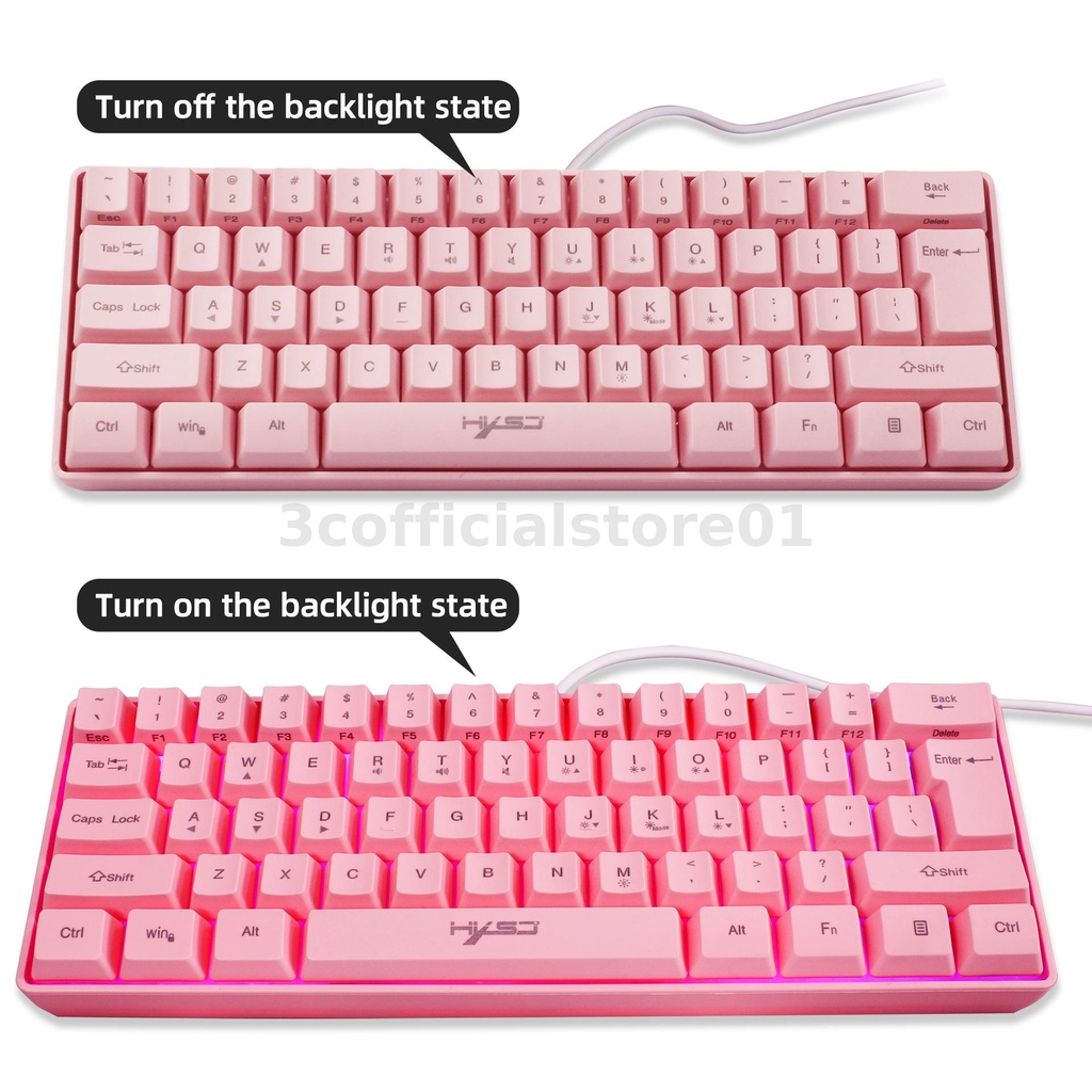 Bàn Phím Chơi Game 61 Phím HXSJ V700 Chuyên Nghiệp