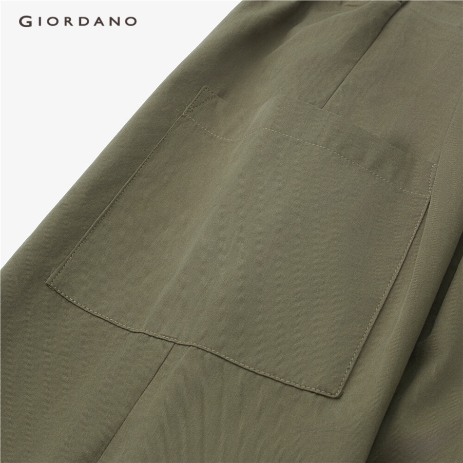 Quần giả váy GIORDANO 05423064 lưng thun phối túi lớn thời trang dành cho nữ