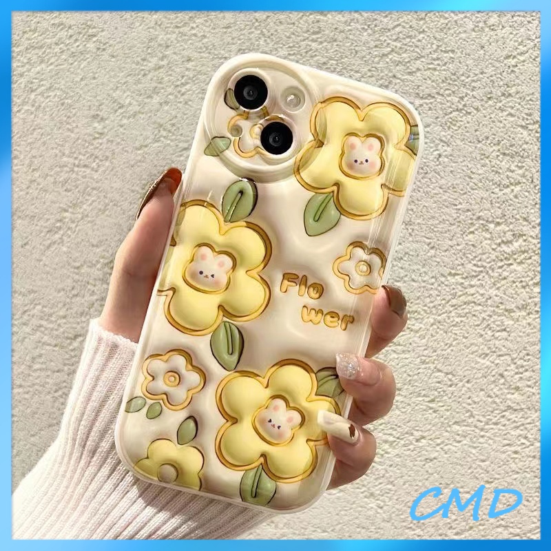 Ốp Lưng iPhone Bông hoa dễ thương 3D hiệu ứng hình ảnh đệm khí Cho Iphone  6 / 6S / 6splus / se / 7 / 7plus / 8 / 8plus / X / xs / xsmax / 11 / 12 / 13 / 14 / Plus / pro / pro max-5068