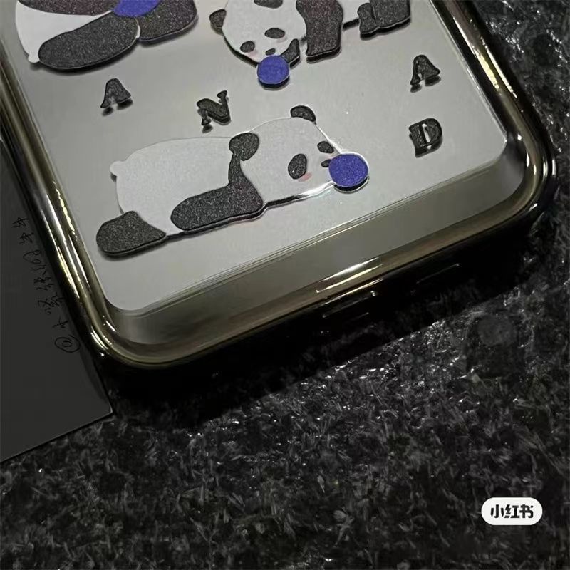 ✅Ốp Điện Thoại Mềm Trong Suốt Hình Gấu Trúc Cho iPhone 11 12 7 / 8plus xs / xr 13Promax 9AUT