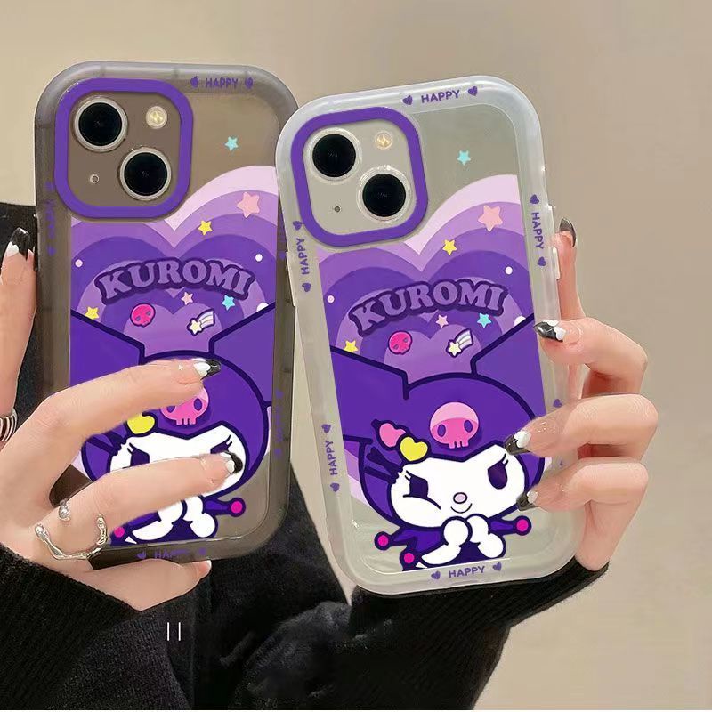 ✅Ốp Điện Thoại Mềm Trong Suốt Họa Tiết Kuromi Dễ Thương Cho Apple iPhone 14 / 13pro 12promax 7Plus Xr Xs Max Pk2