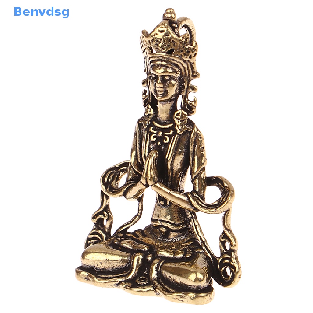 Tượng Phật Bằng Đồng Mini Phong Cách Retro Dùng Trang Trí Phòng Khách