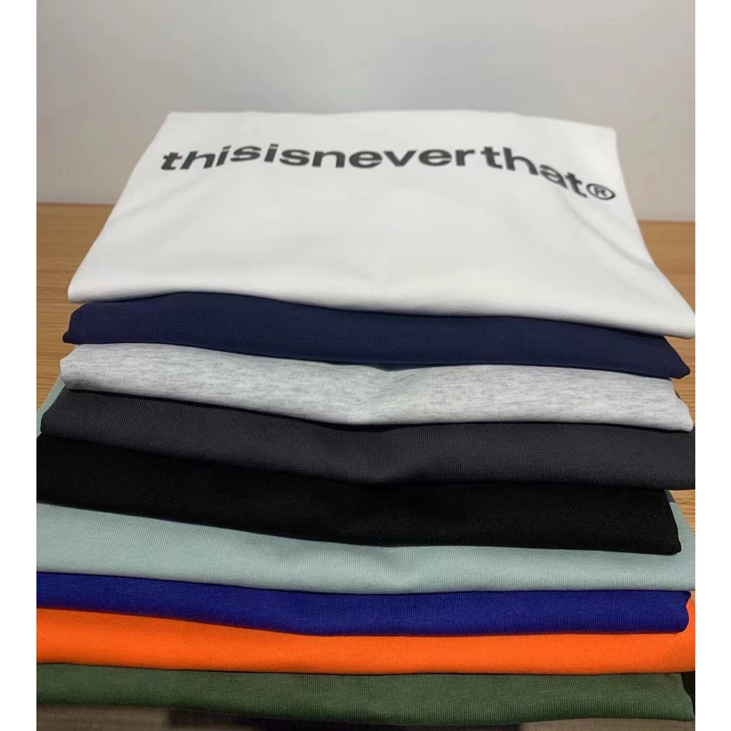 Áo Thun Tay Ngắn In Chữ THISISNEVERTHAT T-Logo 9 Màu Đen Cho Nam Và Nữ
