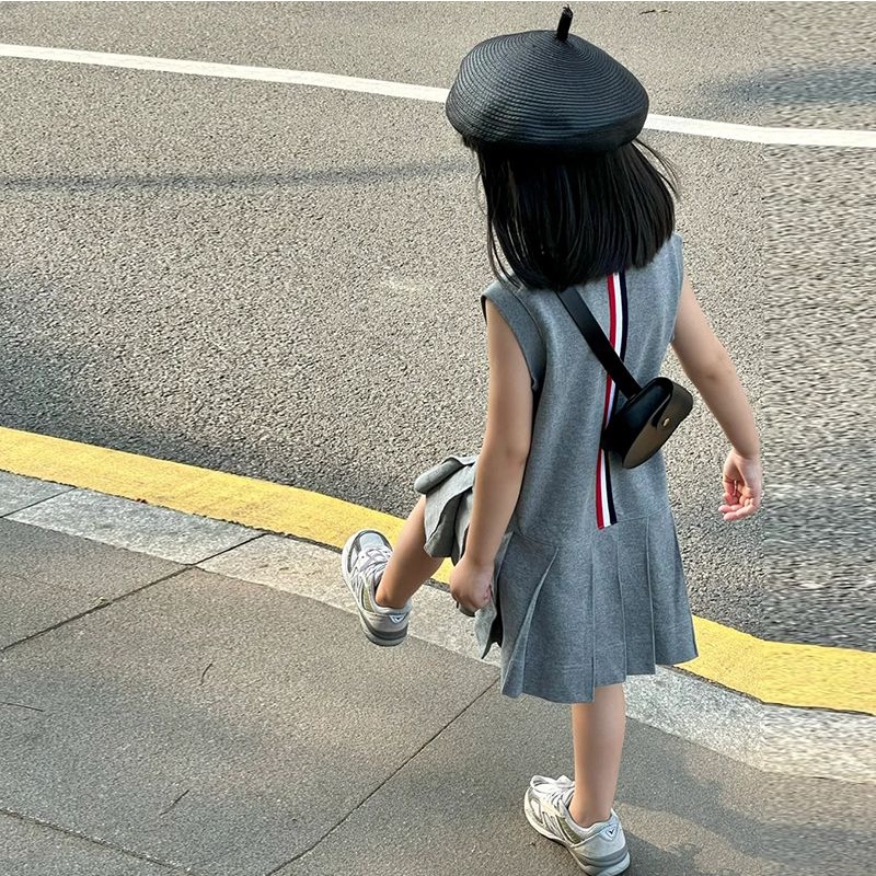 Đầm Polo Sát Nách Thời Trang Mùa Hè Hàn Quốc 2023 Cho Bé Gái