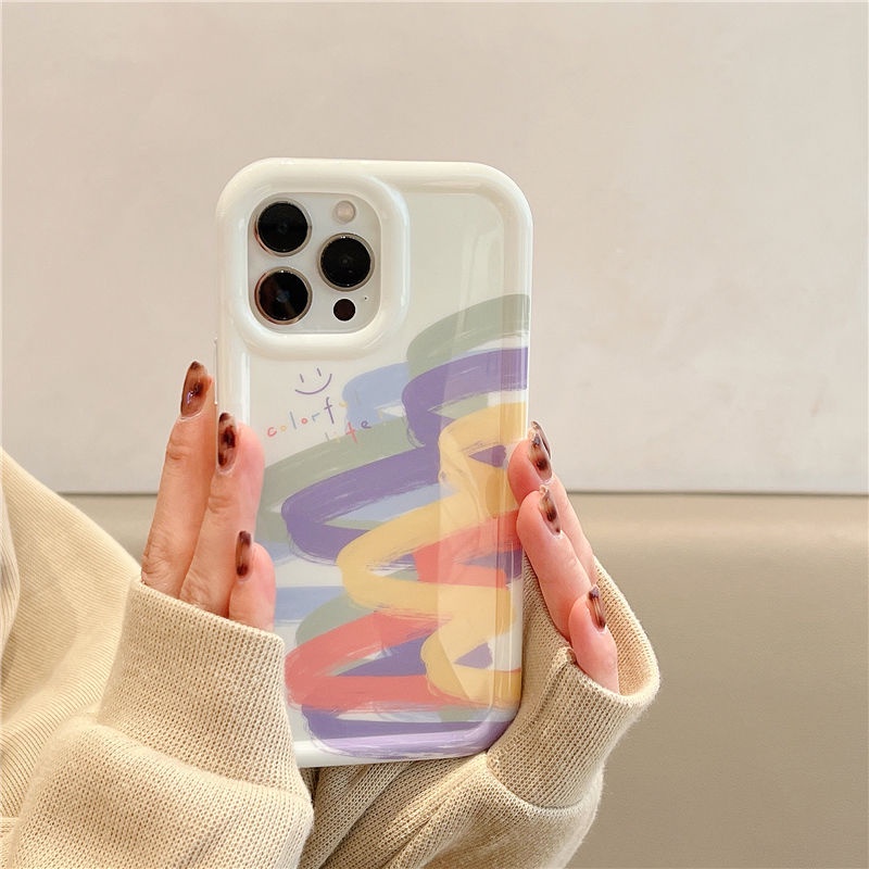 Ốp Điện Thoại Silicon TPU Mềm Nhiều Màu Dễ Thương Chống Sốc Cho IPhone 14 13 11 12 Pro XS Max X XR 7 + 8 Plus