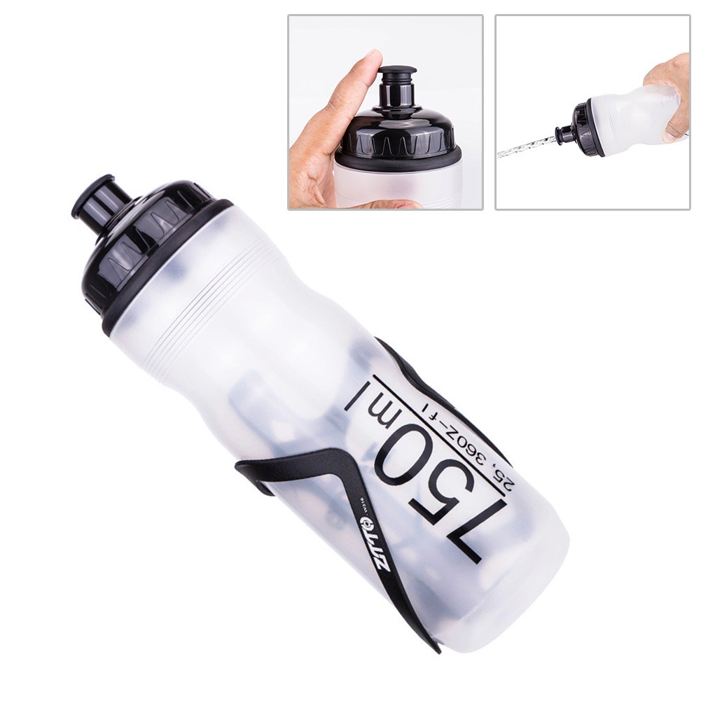 Bình Nước 750ml Bằng Silicone Cho Xe Đạp Leo Núi