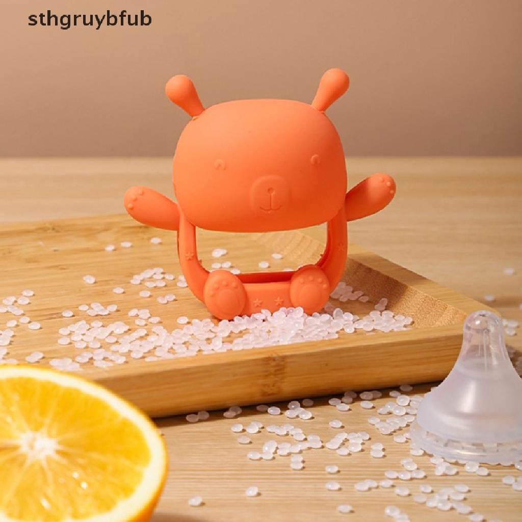 Găng Tay Silicone Chống Rách Hình Gấu Đáng Yêu Cho Bé ​Đồ Chơi Gặm Nướu Mát Xa Chống Cắn Dành Cho Bé